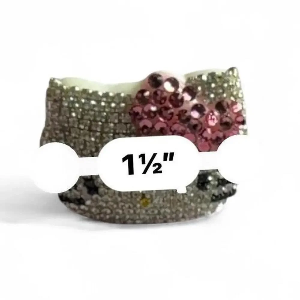 Hello Kitty White Pink Black Yellow Rhinestone Bling Car Vent ClipOn Kawaii Cute